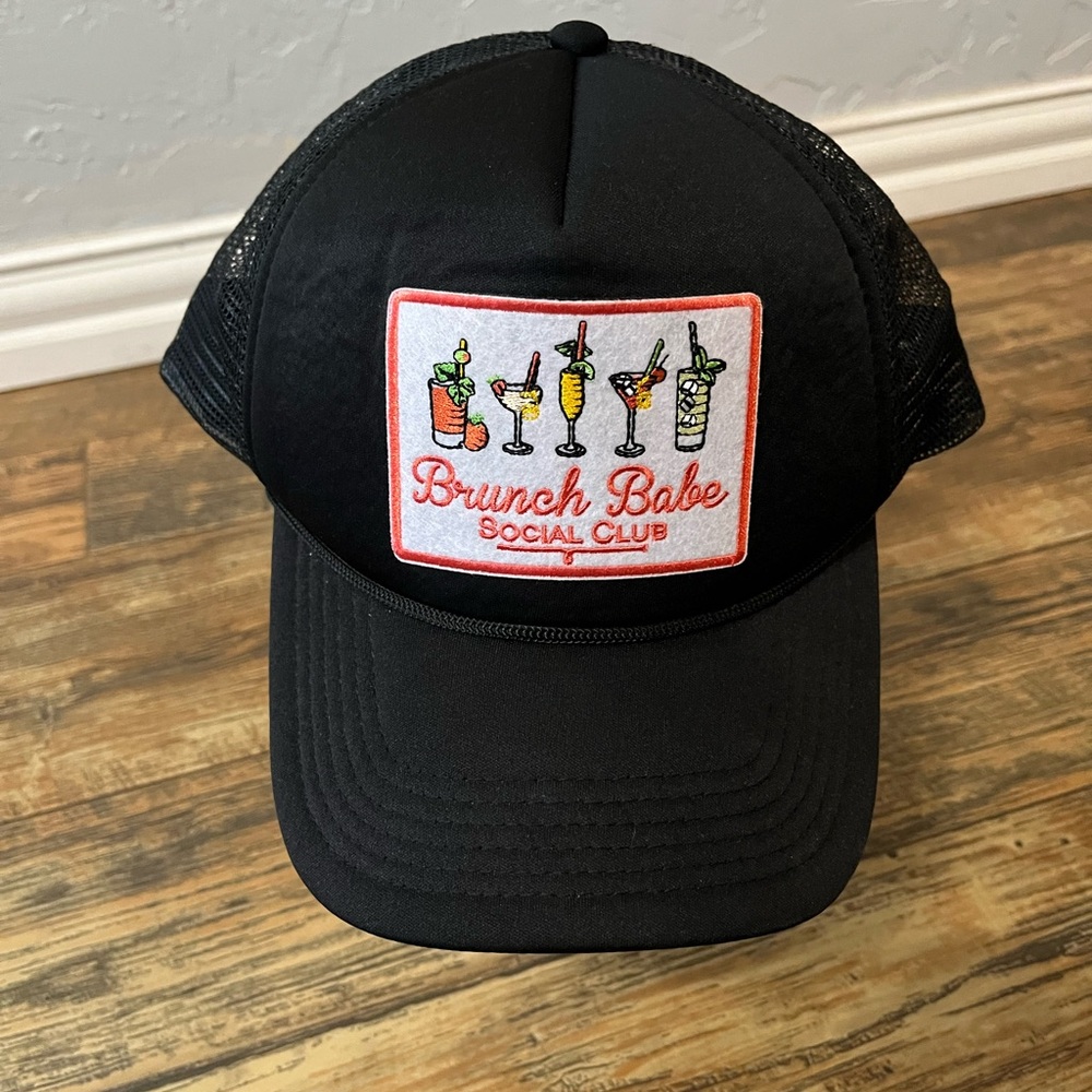 Black and Pink Brunch Babe Mesh Back Hat